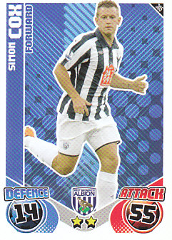Simon Cox West Bromwich Albion 2010/11 Topps Match Attax #305